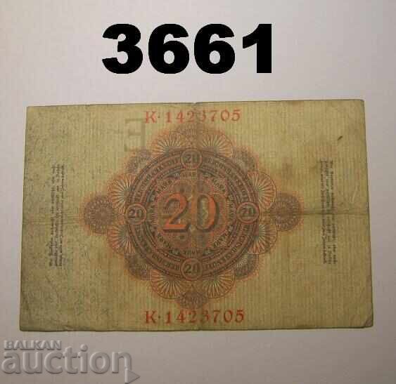 Germania 20 mărci 1910 Rară cu preț € 2.50 | 4.89 BGN