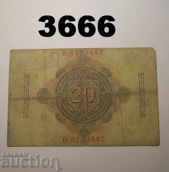 Germania 20 mărci 1909 Rară cu preț € 1.50 | 2.93 BGN