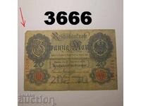 Germania 20 mărci 1909 Rară