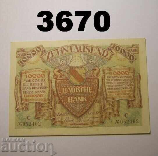 Германия 10000 марки 1923 Badische bank