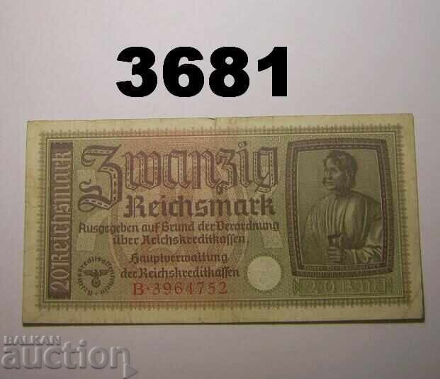 Германия 20 райх марки 1939