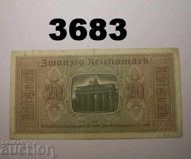 Germany 20 Reichsmark 1939 with price € 4.00 | 7.82 BGN