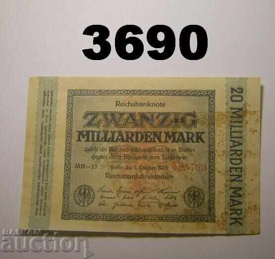 Germania 20 de miliarde de mărci în 1923