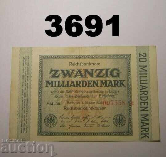 Германия 20 милиарда марки 1923