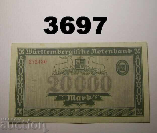 Germania 20000 mărci 1923 Württemberg cu preț € 5.00 | 9.78 BGN