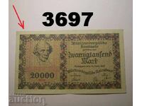 Germany 20000 Marks 1923 Württemberg
