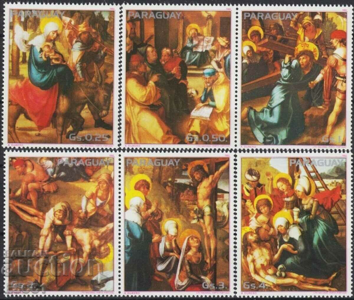 Timbre clare Pictura Durer 1982 din Paraguay