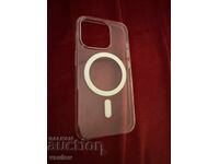 Original Apple silicone case for iPhone 15 Pro, clear