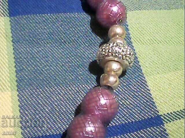 Аукцион красиво  колие  от сваровски перли и кристали