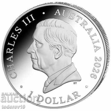 Monedă din argint 1 oz Koala - RAM 2026 cu preț € 99.99 | 195.56 BGN