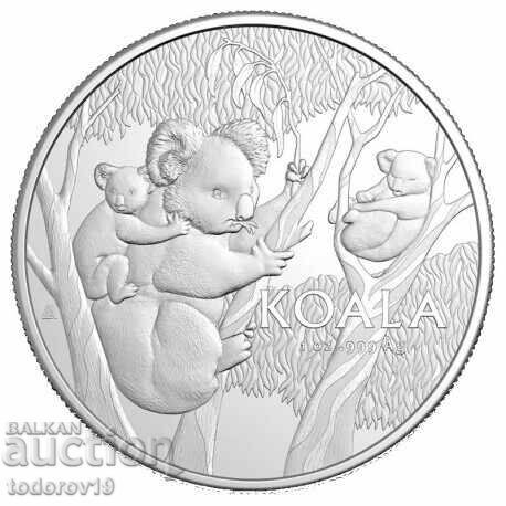 Monedă din argint 1 oz Koala - RAM 2026