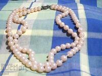 Όμορφο διπλό κολιέ από φυσικά μαργαριτάρια