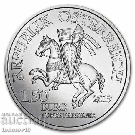 Ασήμι 1 oz Λεοπόλδος 2019 με τιμή € 103.99 | 203.39 BGN