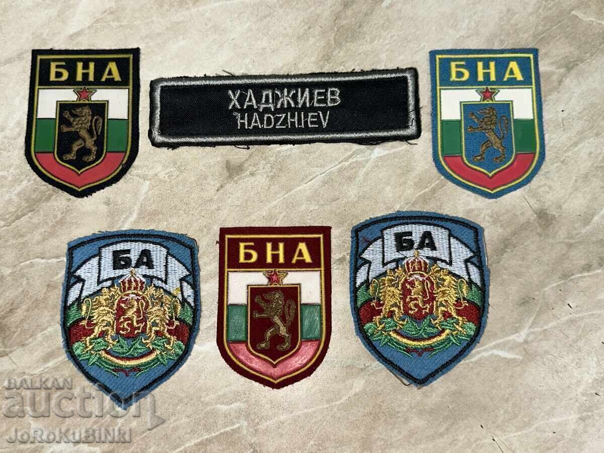 Παρτίδα με εμβλήματα και σήμα—6 τεμάχια Παρτίδα με εμβλήματα και σήμα—6 τεμάχια