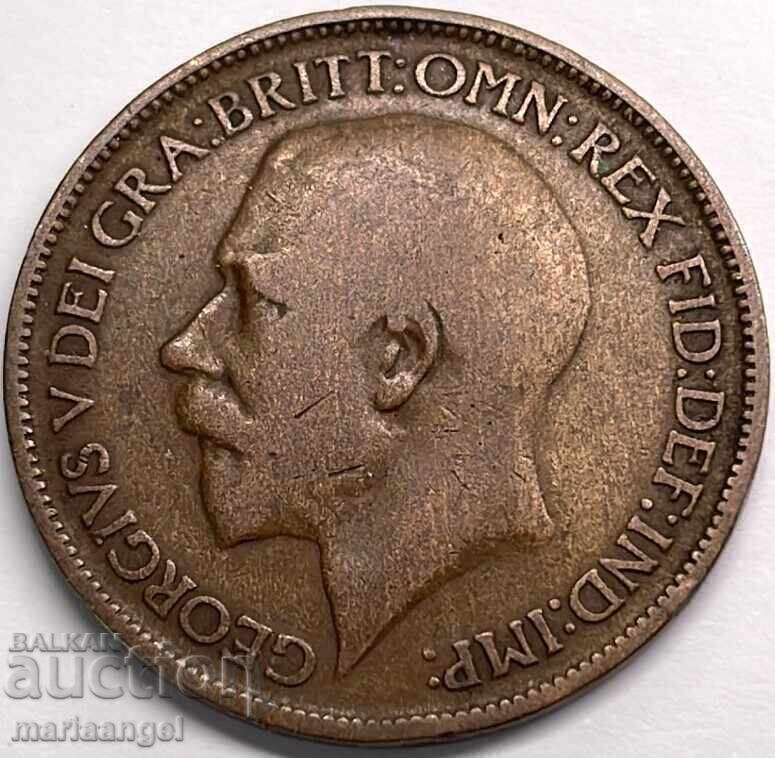 Великобритания 1 пени 1919 30мм - 5