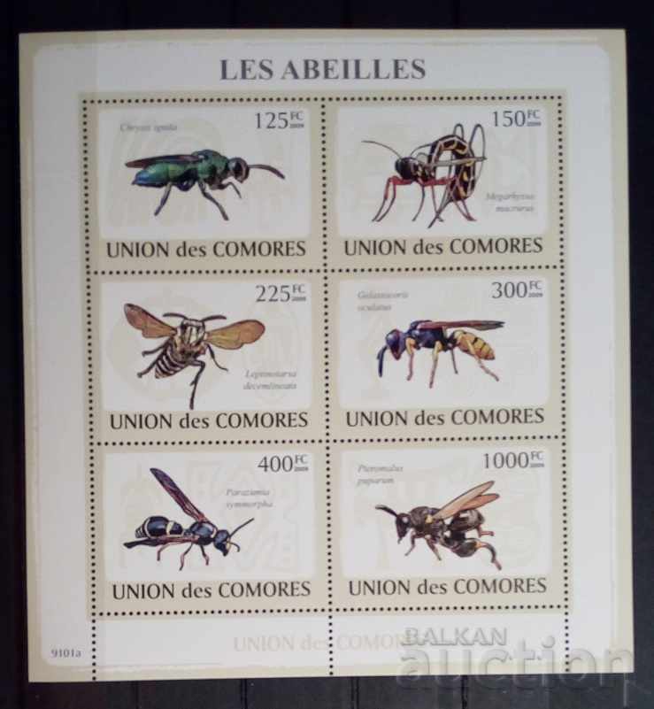 Comoros 2009 Fauna/Animals/Insects Block 8 € MNH