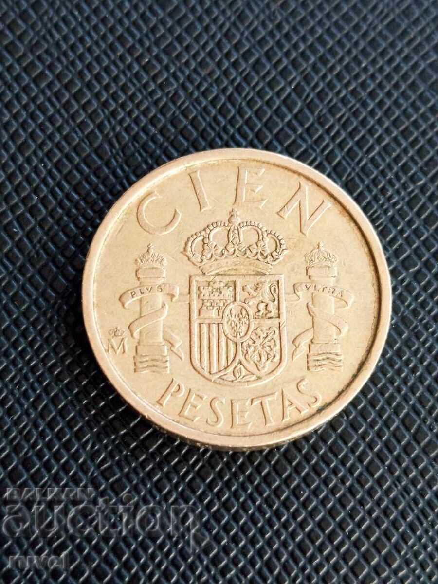 Spania 100 pesete, 1986