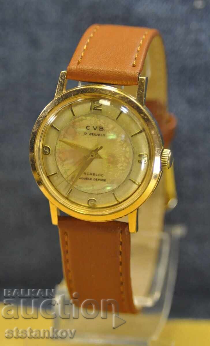 "C.V.B." ~17J cal.ETA 939 Ceas elvețian, aproximativ 1951 cu preț € 93.00 | 181.89 BGN