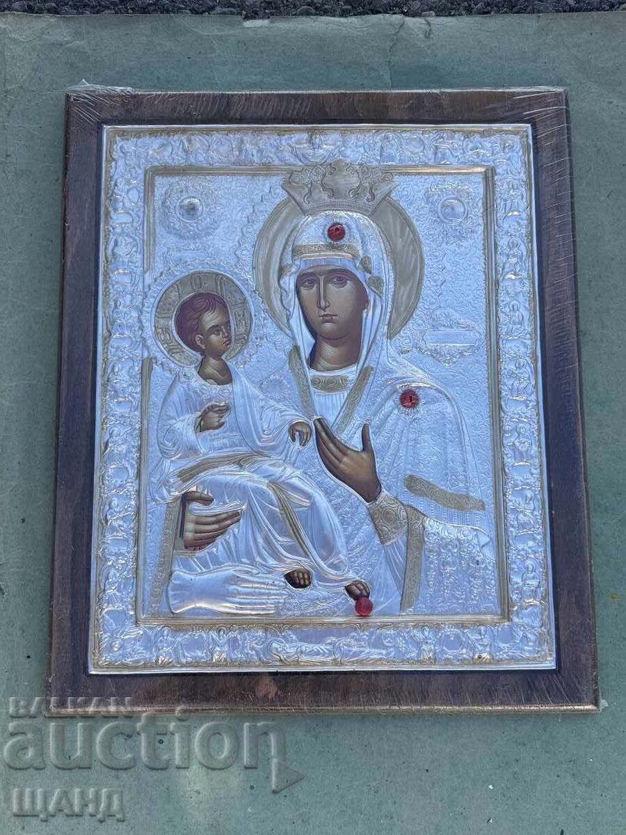 Icon Madonna and Child with frame