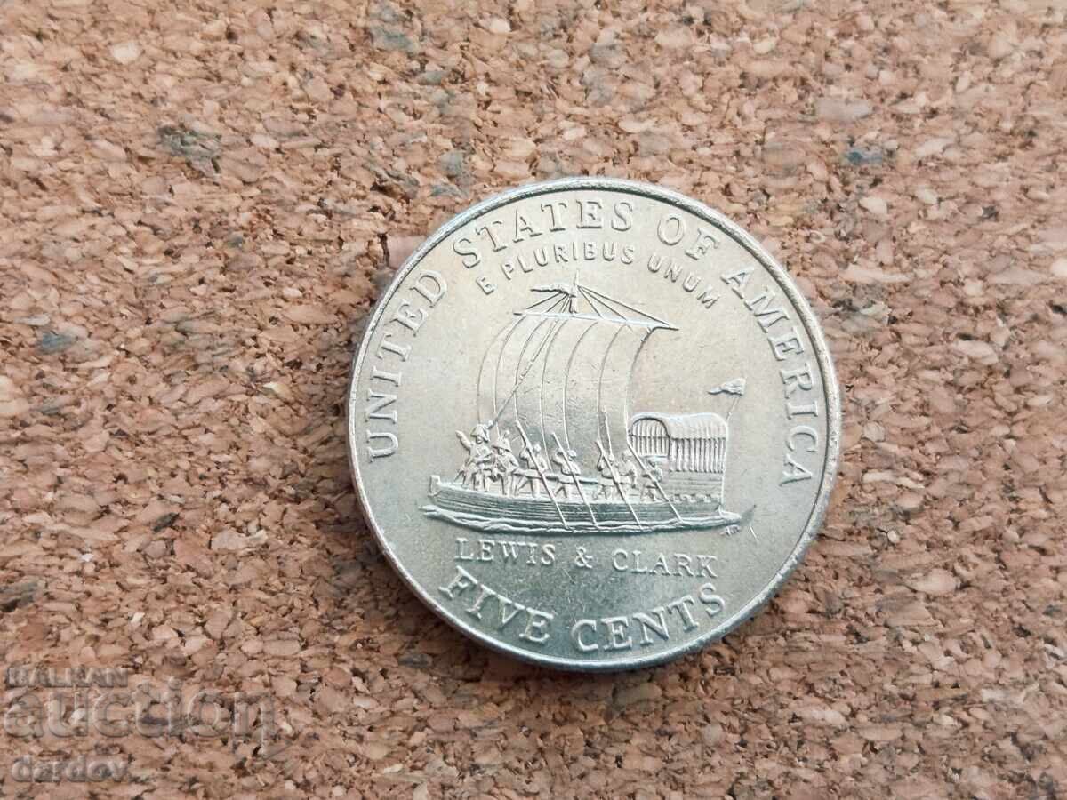 SUA 5 cenți, 2004 cu preț € 0.40 | 0.78 BGN
