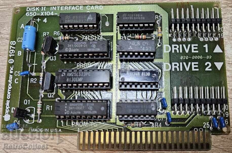 Controler floppy Apple II original pentru Pravetz 8 DISK II IC