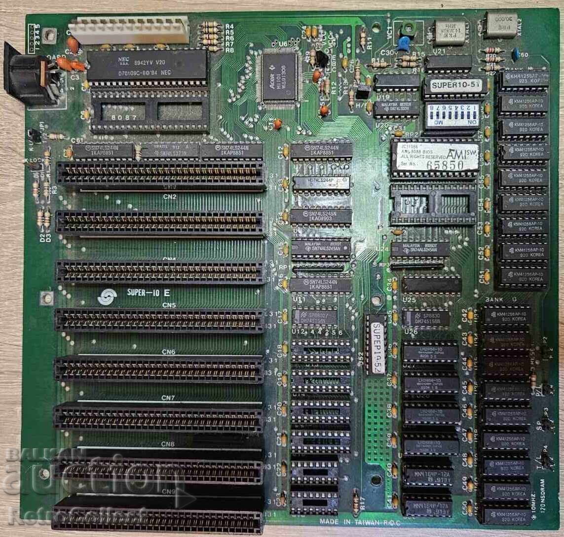 Placă de bază funcțională SUPER-10 E JUKO XT Pravetz 16 8088 V20