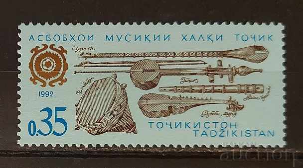 Tadjikistan 1992 Muzică/Instrumente muzicale MNH