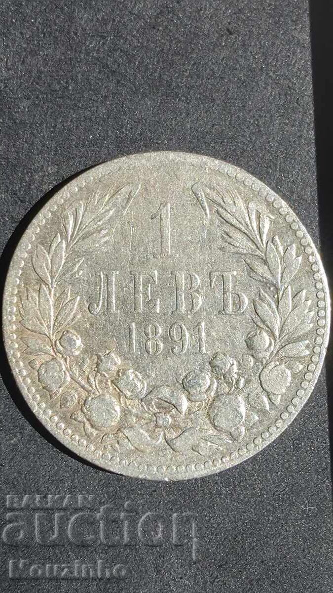1 leu 1891 Principatul Bulgariei 14