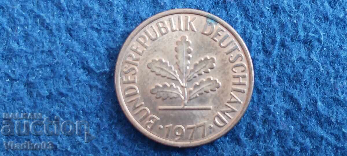 Германия 2 пфенига 1977 D aUNC с цена € 0.10 | 0.20 лв.