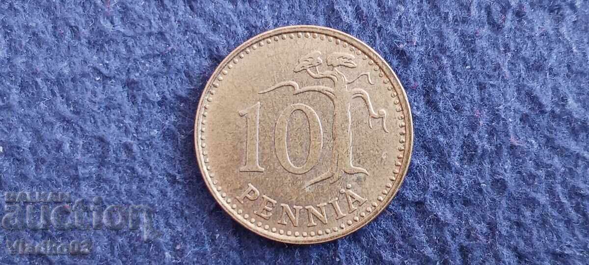 Finlanda 10 penniä 1969 Finlanda 10 penniä 1969