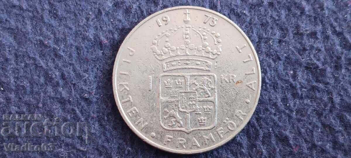 Suedia 1 coroană 1973