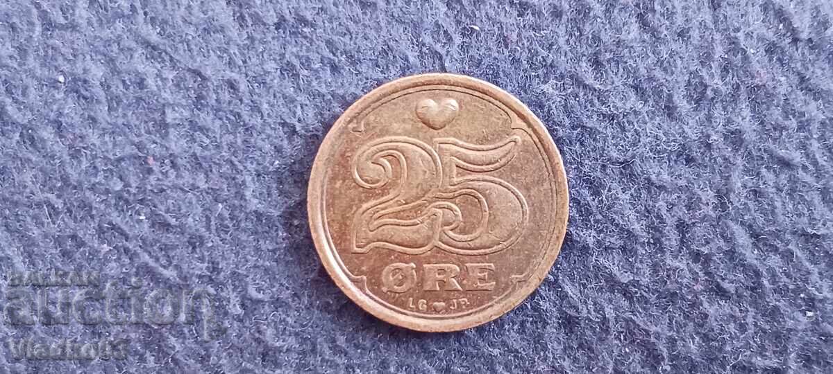 Δανία 25 öre 1991