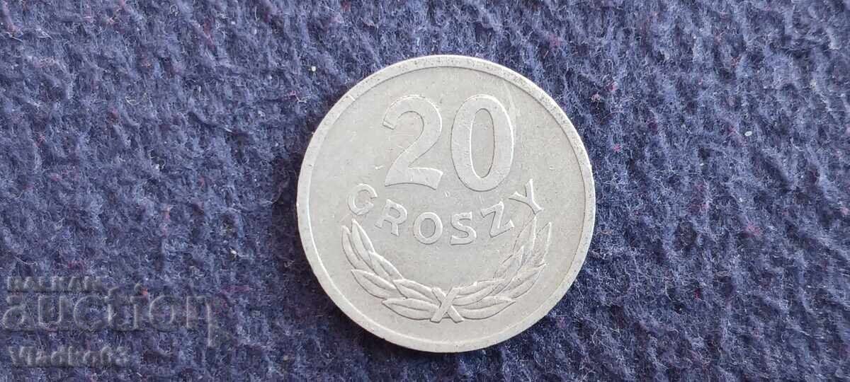 Polonia 20 groszy 1973
