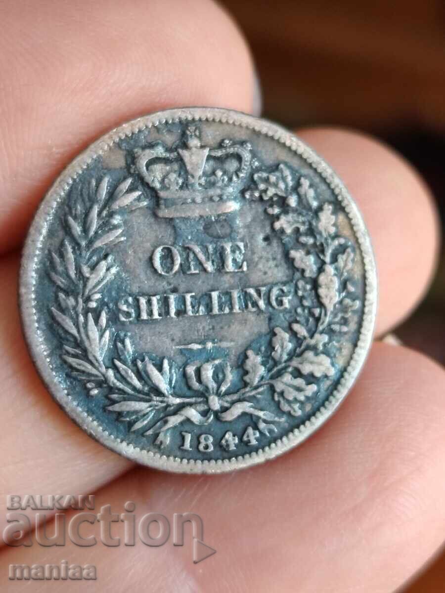 1 σελίνι 1844 Ασημένιο με τιμή € 45.00 | 88.01 BGN