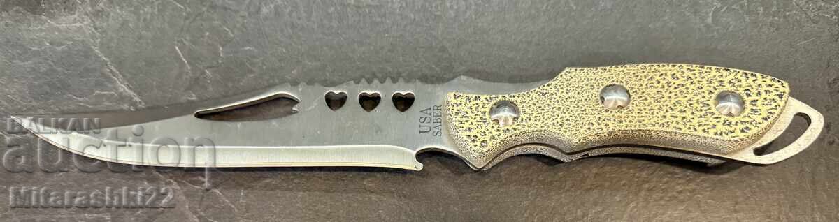 OLD HUNTING KNIFE BLADE 16CM USA SABER