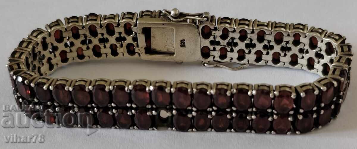 silver bracelet with garnet with price € 225.99 | 442.00 BGN