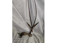 Statuetă elegantă înaltă din bronz - Antilopă Oryx 40 cm