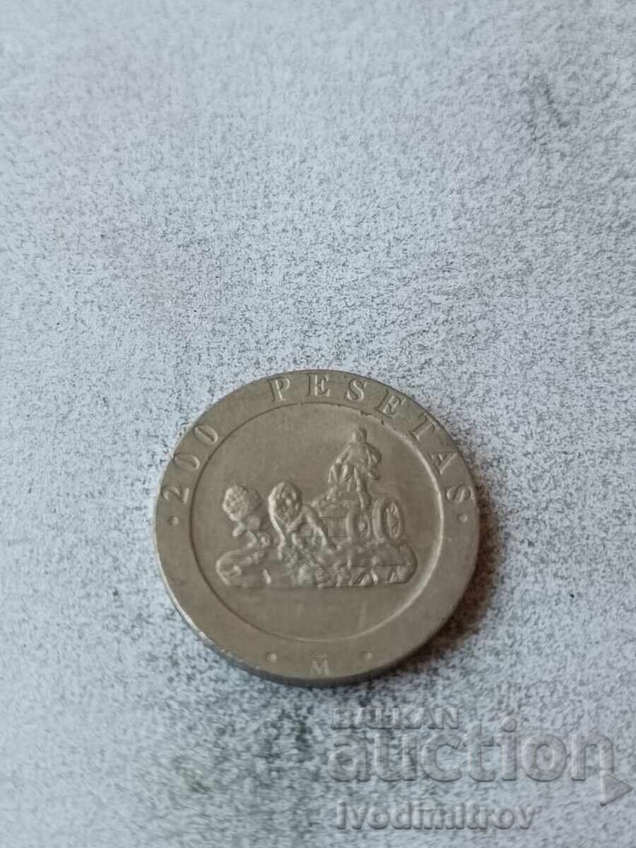 Spania 200 pesetas 1990 Spania 200 pesetas 1990