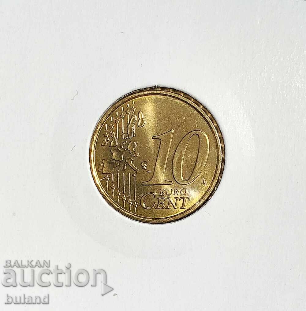 Franța UNC Monedă Euro 10 Cenți 2001 Cent Franța Euro Cent cu preț € 2.00 | 3.91 BGN