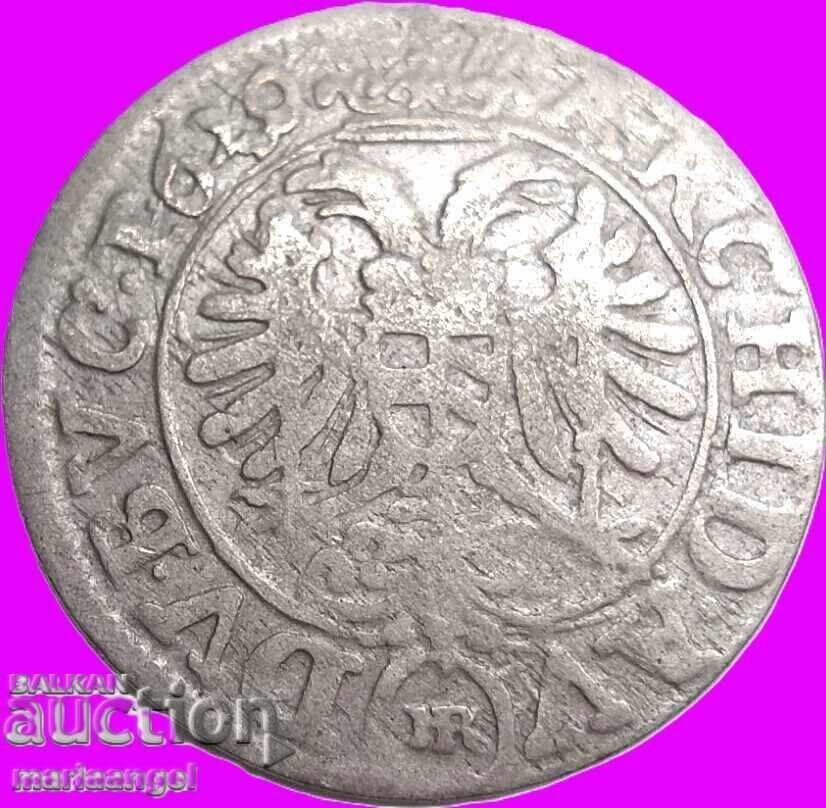 Livrarea Austria 3 Kreuzer 1620 Ferdinand II Breslau 21mm Argint