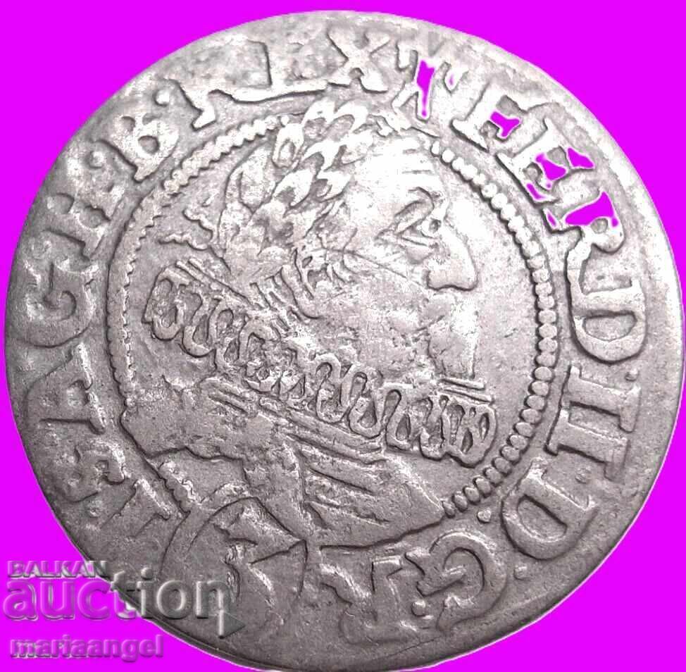 Austria 3 Kreuzer 1620 Ferdinand II Breslau 21mm Argint - 5