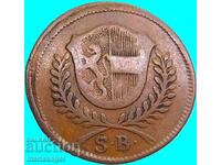 1 кройцер 1800 Австрия Залцбург 5,52г  24мм мед