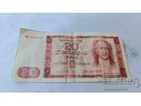 German Democratic Republic 20 marks 1964