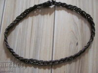 19век плетен колан от метална златна сърма за носия