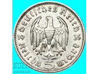 5 Marks 1935 Germany Third Reich silver
