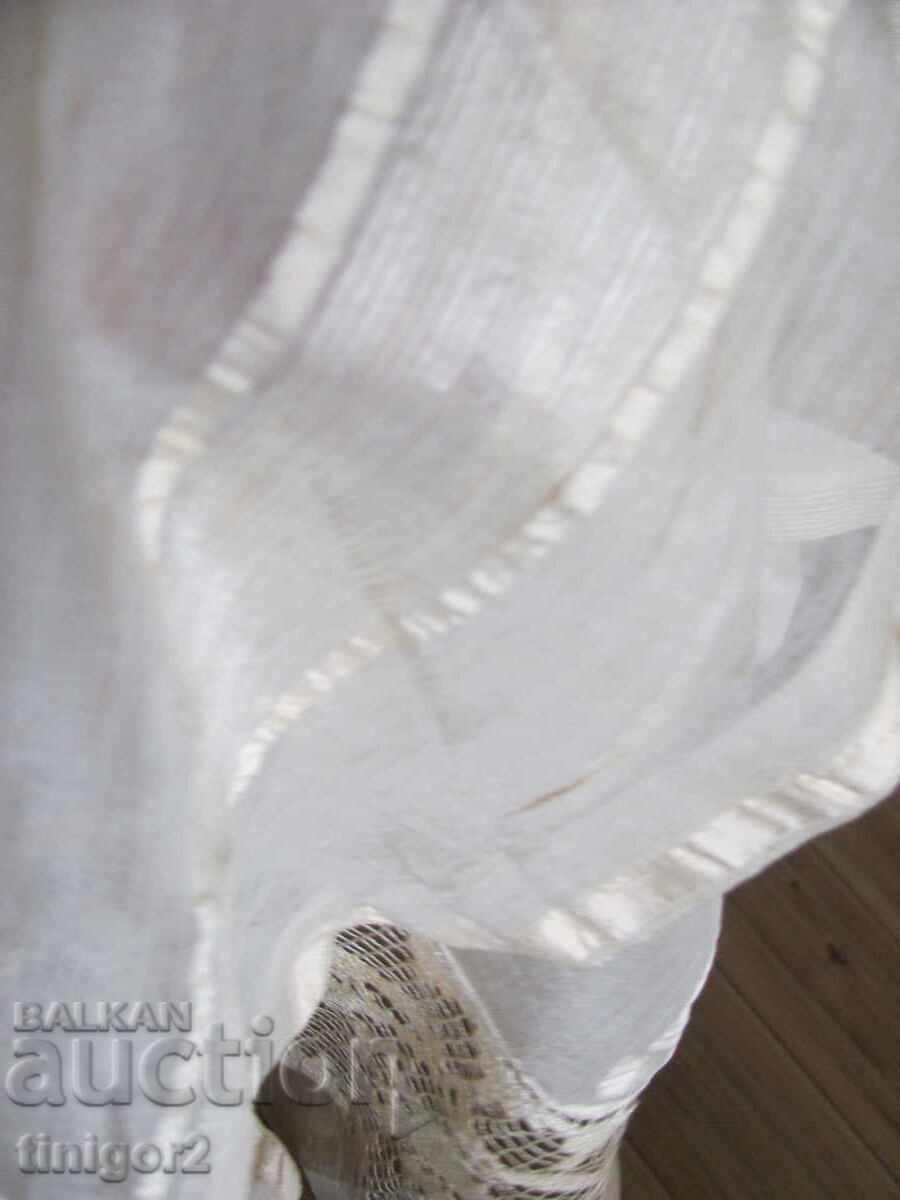 Ștergar din secolul al XIX-lea cu margine din mătase, 95x45 cm - 6