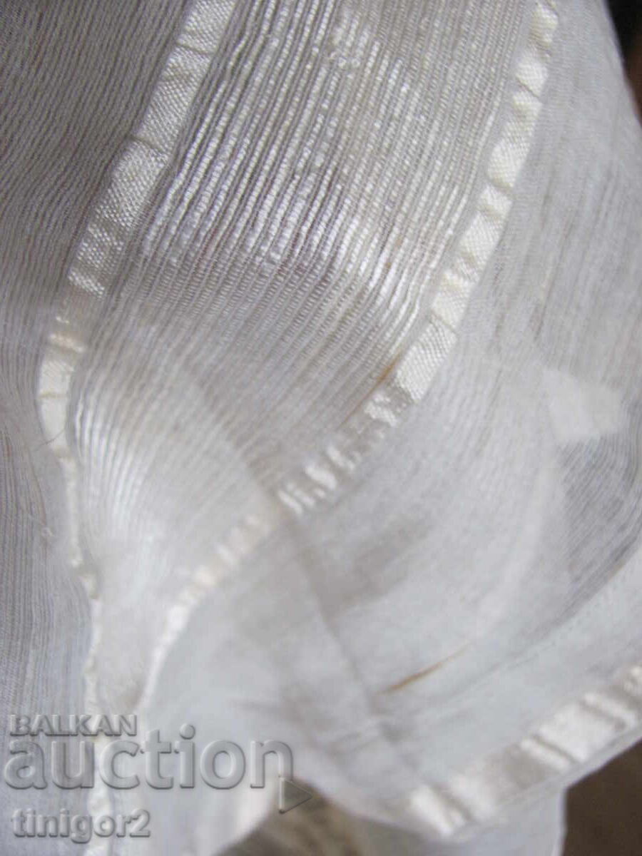 Ștergar din secolul al XIX-lea cu margine din mătase, 95x45 cm - 7