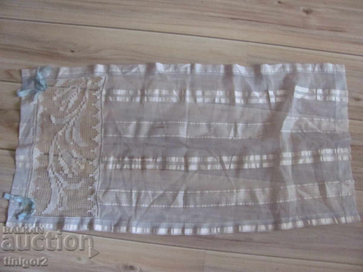 Ștergar din secolul al XIX-lea cu margine din mătase, 95x45 cm