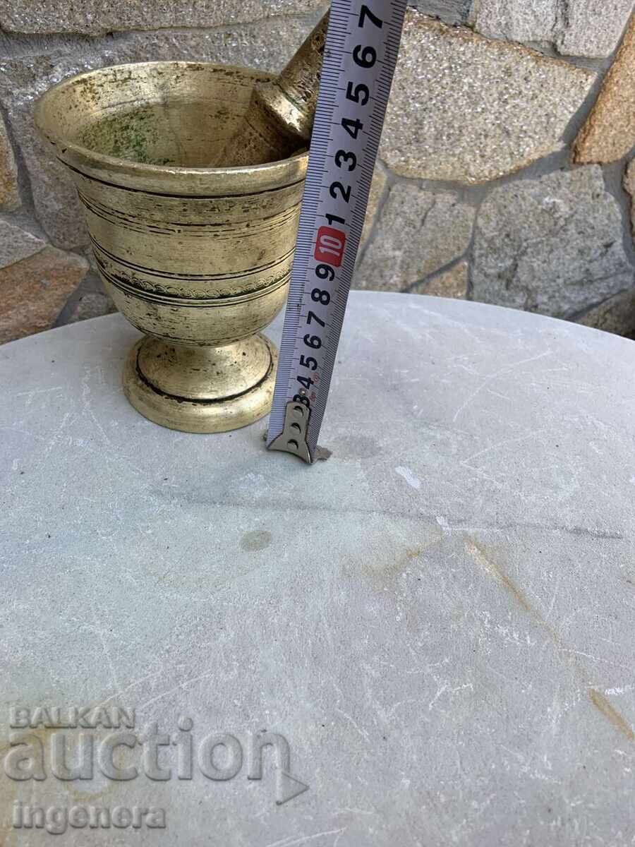 MOJAR MARE MASIV DIN BRONZ CU O GREUTATE DE 1600 GR cu preț € 46.00 | 89.97 BGN MOJAR MARE MASIV DIN BRONZ CU O GREUTATE DE 1600 GR cu preț € 46.00 | 89.97 BGN