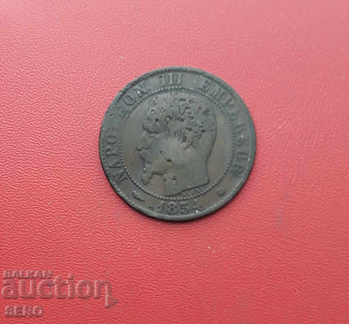 Franta-5 centimes 1854 BB-Strasbourg cu preț € 0.50 | 0.98 BGN